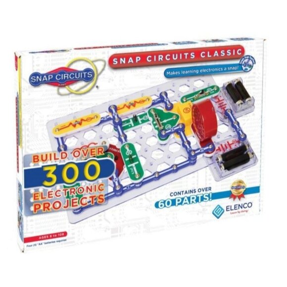 Snap Circuits Classic Electronic Kit With 300+ Projects 60+ Parts By Elenco NEW - Picture 1 of 5